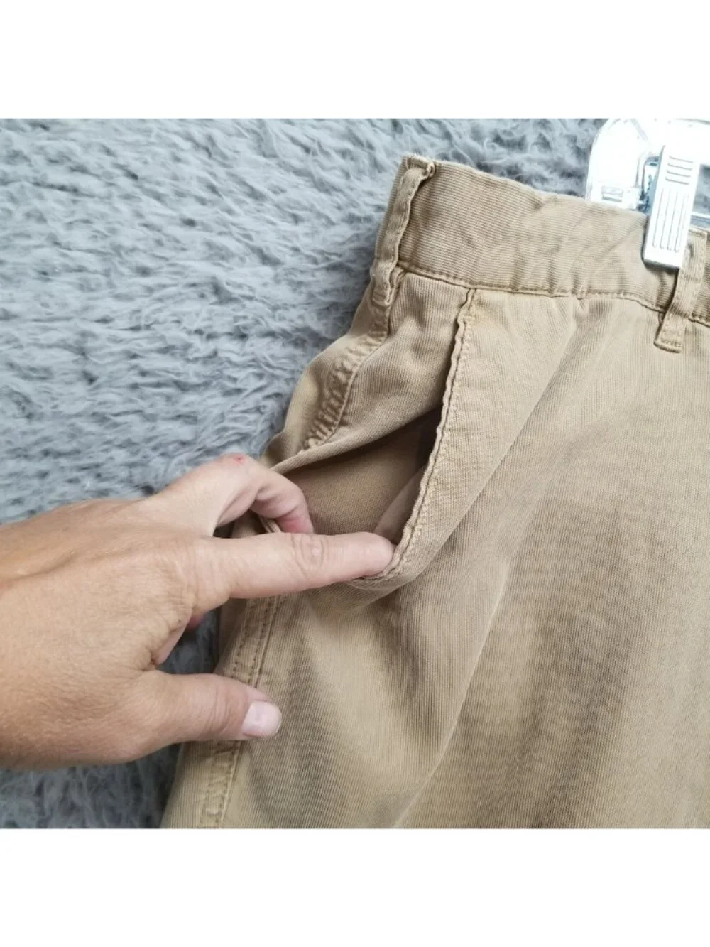 Peter Millar Shorts Mens 40 Tan Stretch Mid Rise Chino